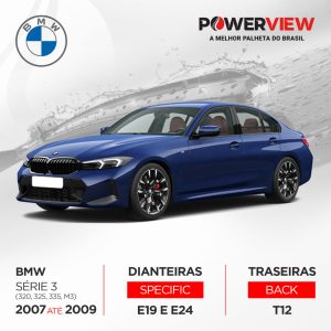 Palhetas Série 3 (320, 325, 335, M3) 2007 a 2009 Power View Original